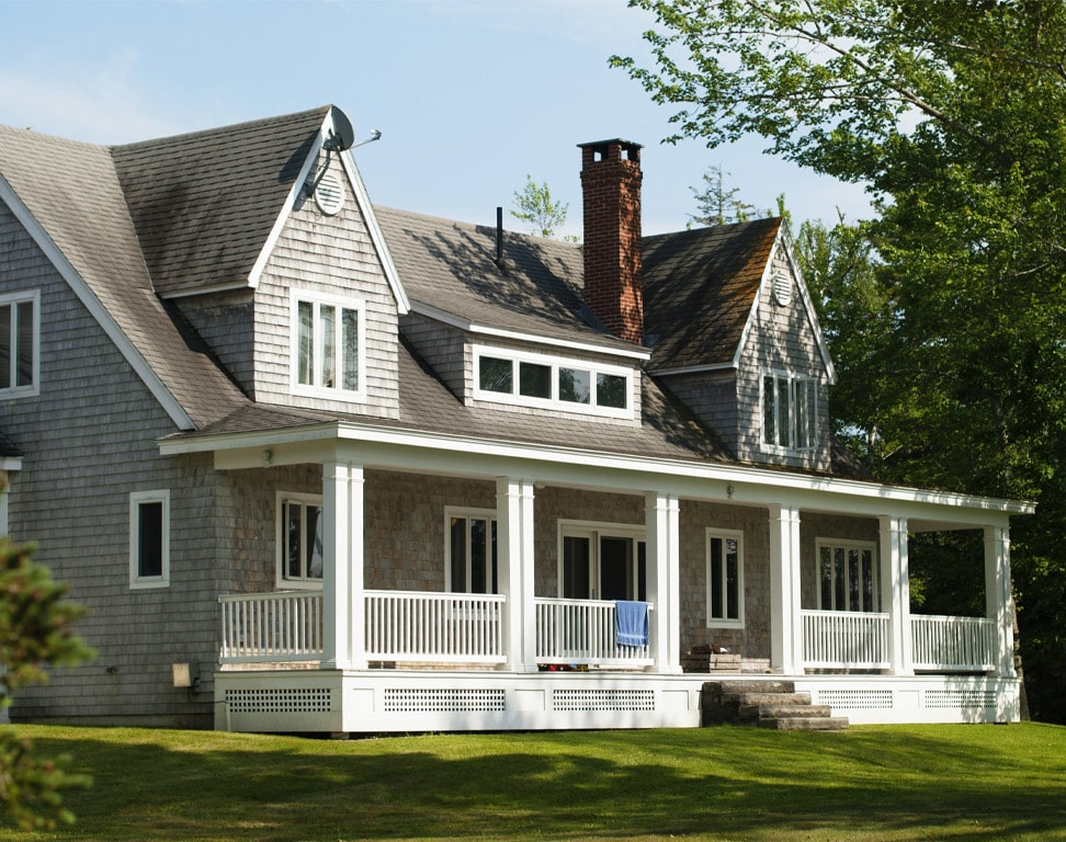 Image of house powered by an automatic standby generator