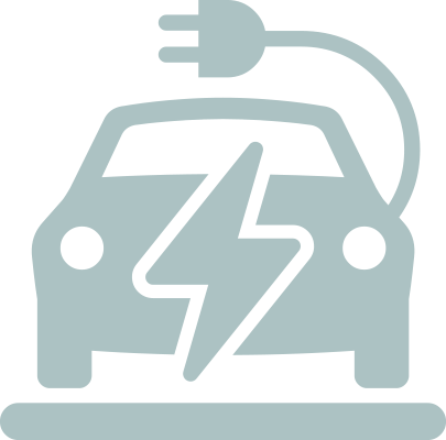 Icon of electric vehicle for EV charging