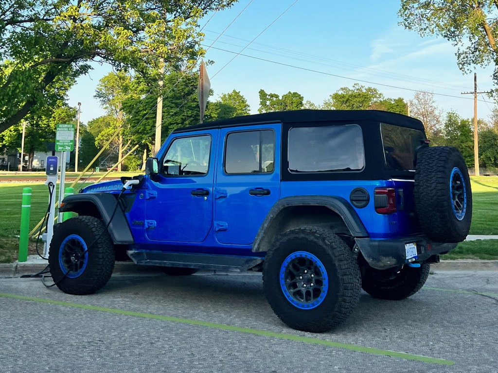 Blue Rubicon EV charging